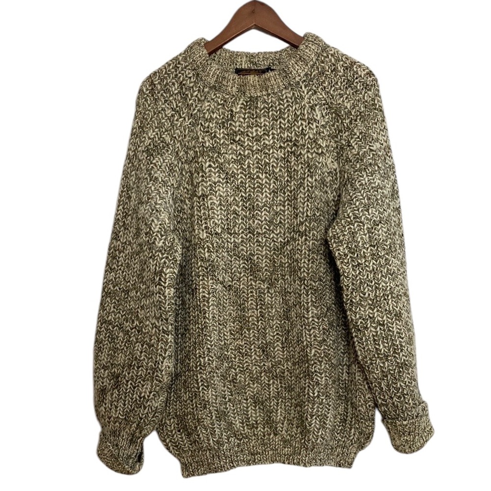 Vintage Marled Olive Crewneck Sweater